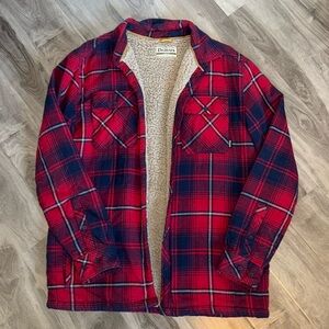 Dravus fuzzy flannel jacket